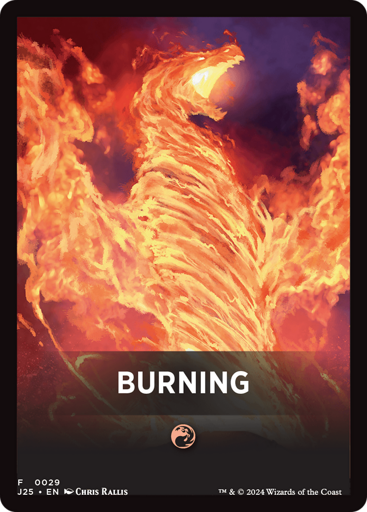 Burning Theme Card [Foundations Jumpstart Front Cards] | Pegasus Games WI