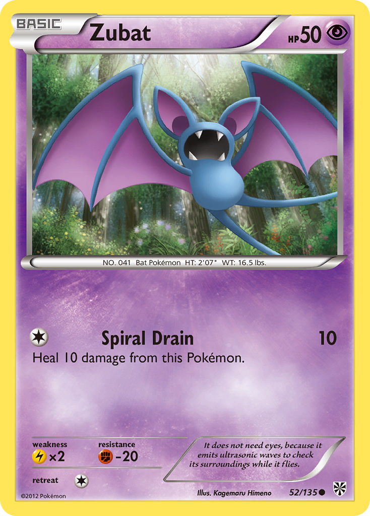Zubat (52/135) [Black & White: Plasma Storm] | Pegasus Games WI