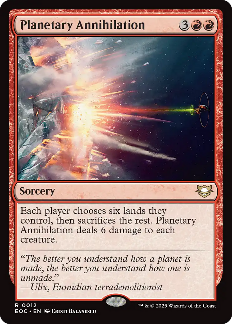 Planetary Annihilation [Edge of Eternities Commander] | Pegasus Games WI