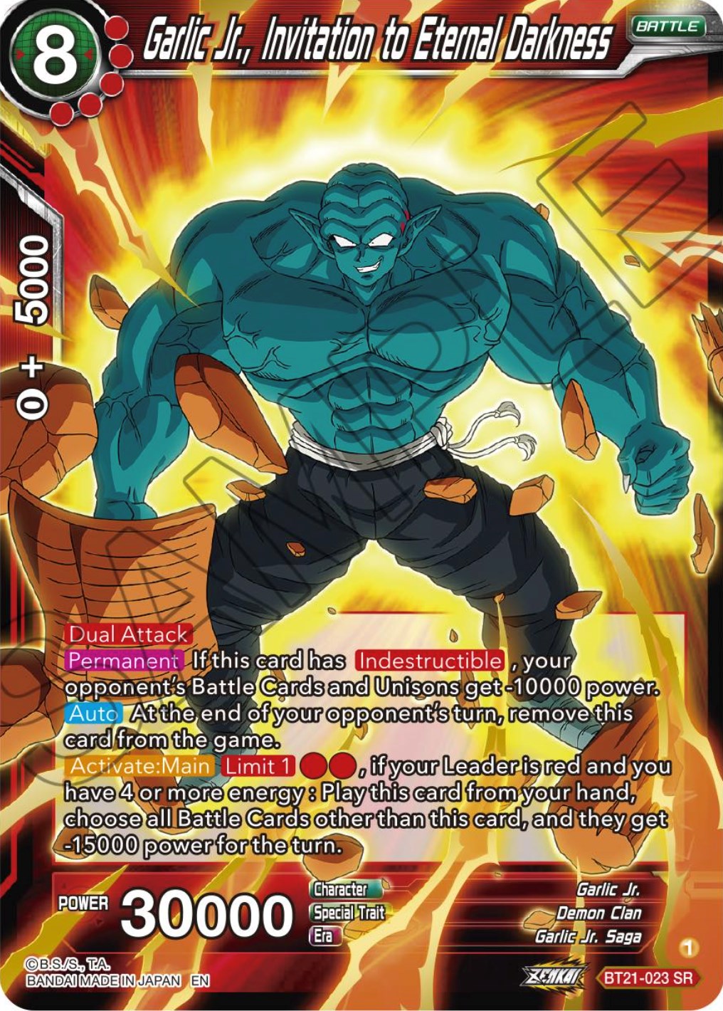 Garlic Jr., Invitation to Eternal Darkness (BT21-023) [Wild Resurgence] | Pegasus Games WI