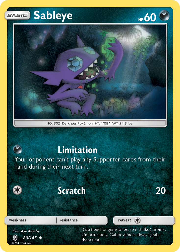 Sableye (80/145) [Sun & Moon: Guardians Rising] | Pegasus Games WI