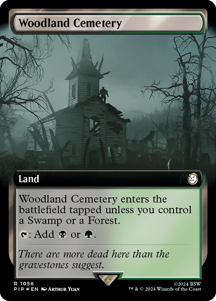 Woodland Cemetery (Extended Art) (Surge Foil) [Fallout] | Pegasus Games WI