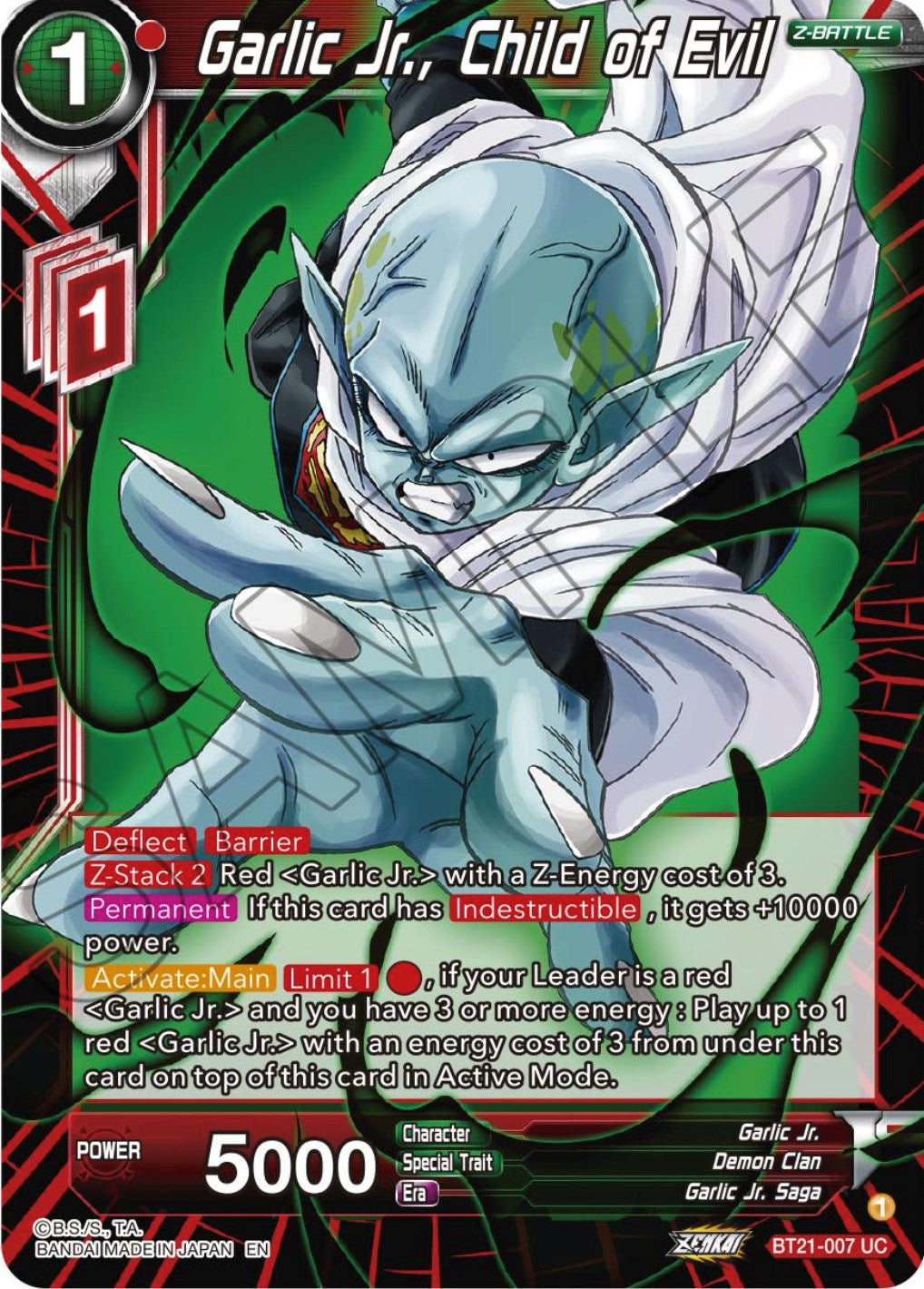 Garlic Jr., Child of Evil (BT21-007) [Wild Resurgence] | Pegasus Games WI