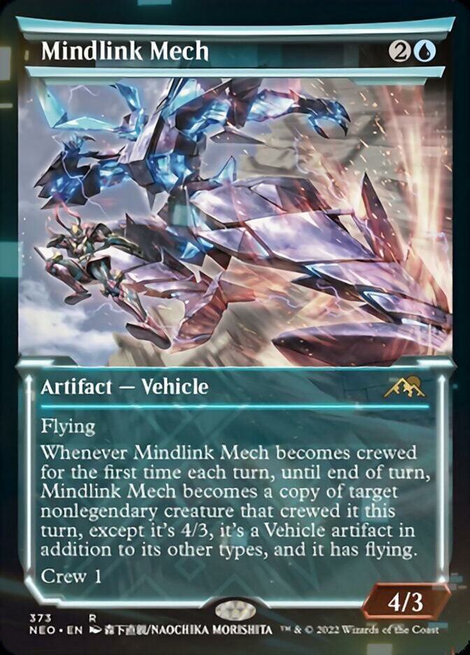 Mindlink Mech (Showcase Soft Glow) [Kamigawa: Neon Dynasty] | Pegasus Games WI