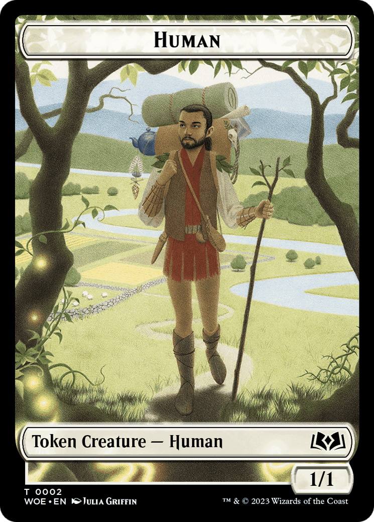 Human Token [Wilds of Eldraine Tokens] | Pegasus Games WI