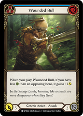 Wounded Bull (Blue) [U-WTR202] (Welcome to Rathe Unlimited)  Unlimited Rainbow Foil | Pegasus Games WI