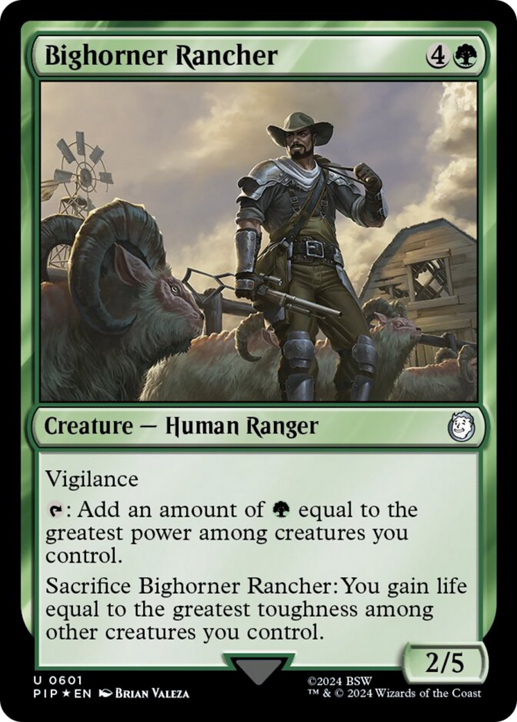 Bighorner Rancher (Surge Foil) [Fallout] | Pegasus Games WI