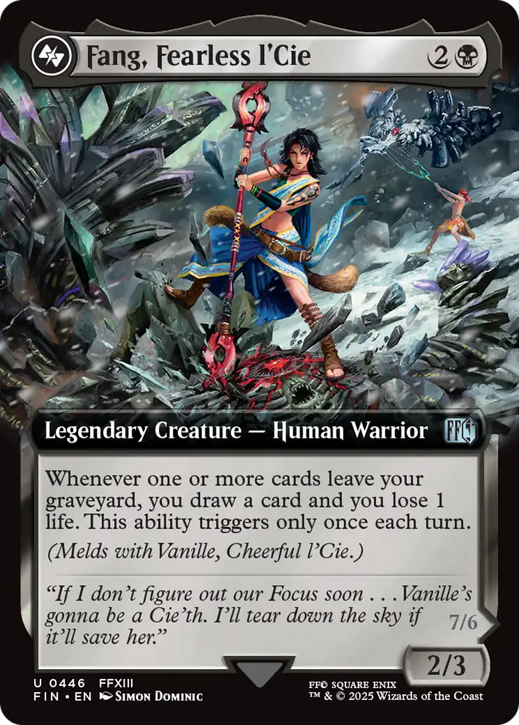 Fang, Fearless l'Cie (Extended Art) [FINAL FANTASY] | Pegasus Games WI