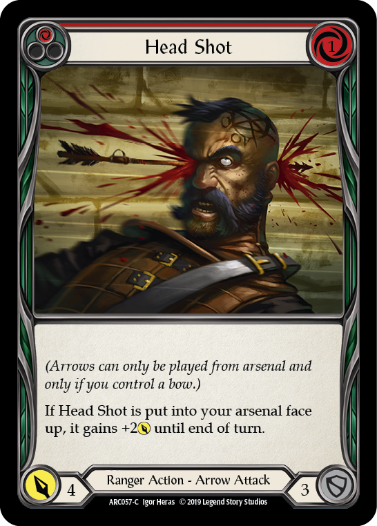 Head Shot (Red) [ARC057-C] (Arcane Rising)  1st Edition Rainbow Foil | Pegasus Games WI