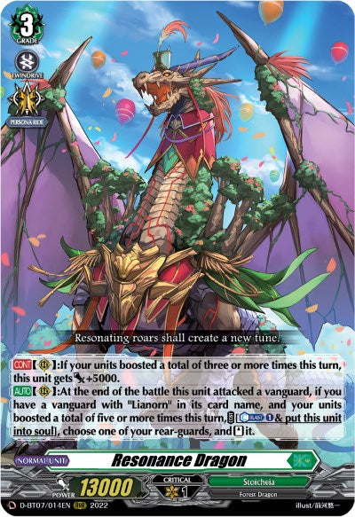 Resonance Dragon (D-BT07/014EN) [Raging Flames Against Emerald Storm] | Pegasus Games WI