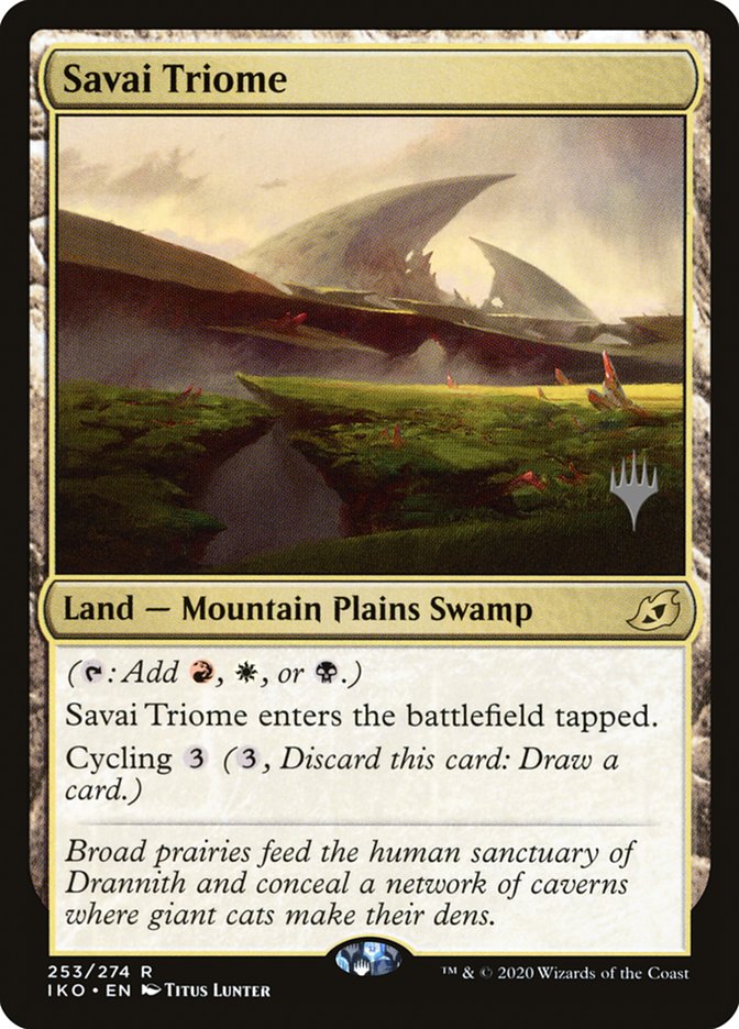 Savai Triome (Promo Pack) [Ikoria: Lair of Behemoths Promos] | Pegasus Games WI