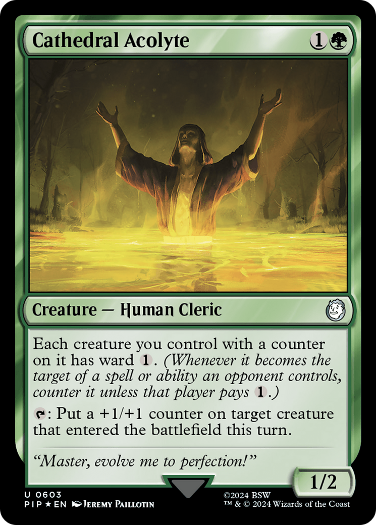Cathedral Acolyte (Surge Foil) [Fallout] | Pegasus Games WI