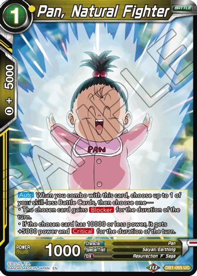 Pan, Natural Fighter (Reprint) (DB1-065) [Battle Evolution Booster] | Pegasus Games WI
