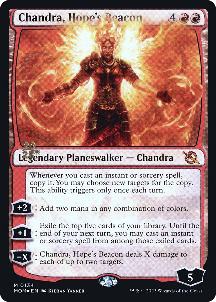 Chandra, Hope's Beacon [March of the Machine Prerelease Promos] | Pegasus Games WI