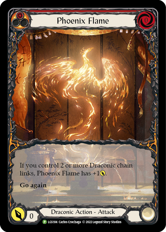 Phoenix Flame [LGS104] (Promo)  Rainbow Foil | Pegasus Games WI