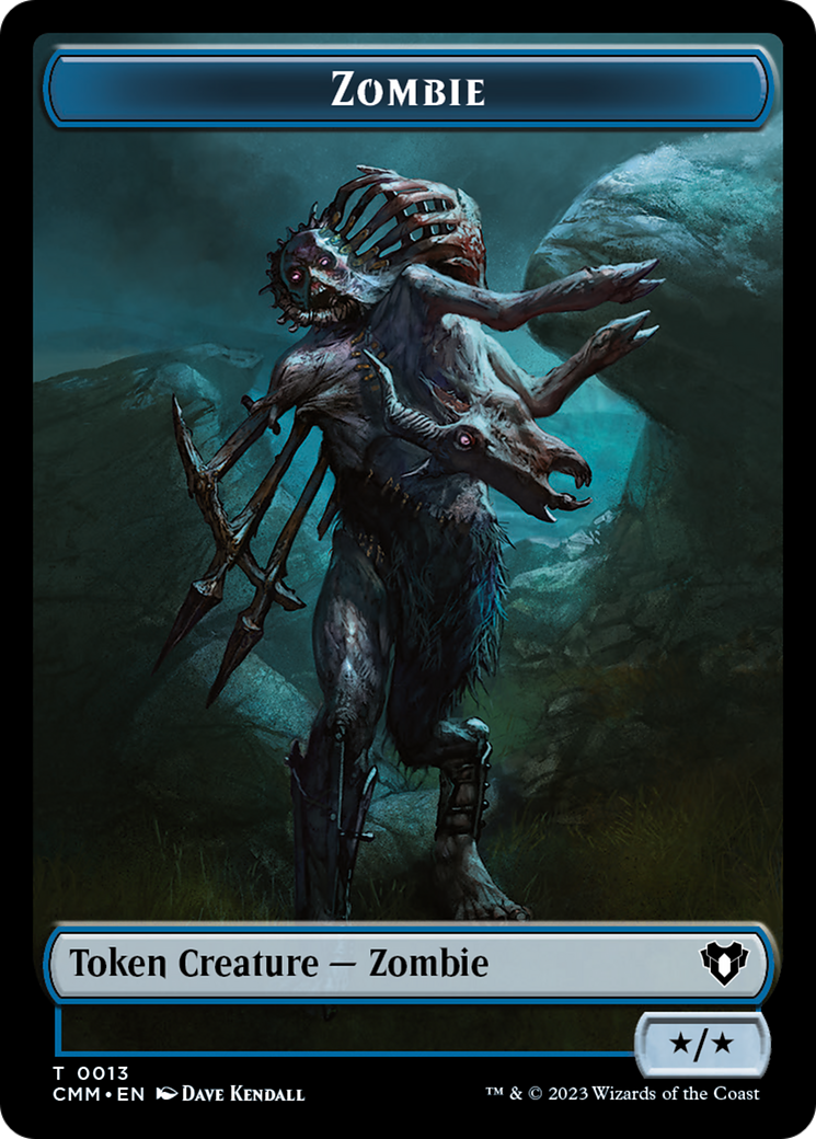 Zombie Token (13) [Commander Masters Tokens] | Pegasus Games WI