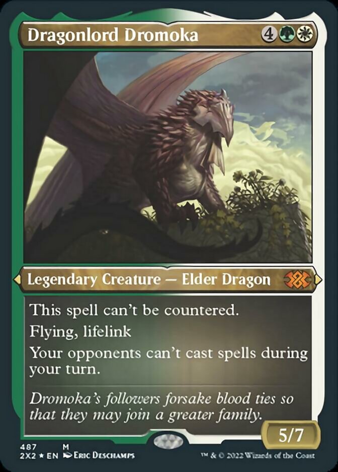 Dragonlord Dromoka (Foil Etched) [Double Masters 2022] | Pegasus Games WI