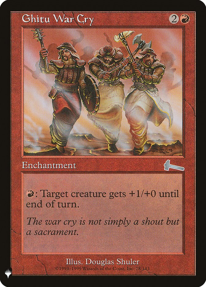 Ghitu War Cry [Mystery Booster] | Pegasus Games WI