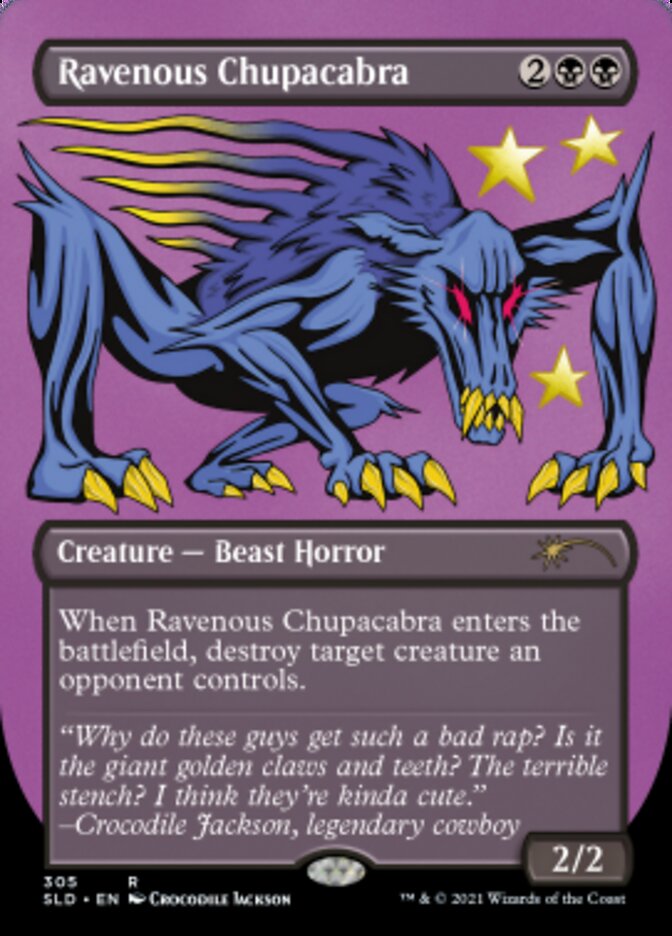Ravenous Chupacabra (Borderless) (Foil Etched) [Secret Lair Drop Series] | Pegasus Games WI