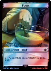 Warrior // Food (0058) Double-Sided Token (Surge Foil) [Doctor Who Tokens] | Pegasus Games WI