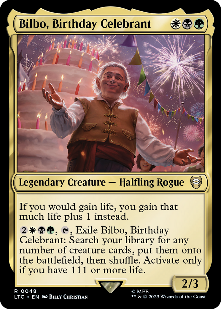 Bilbo, Birthday Celebrant [The Lord of the Rings: Tales of Middle-Earth Commander] | Pegasus Games WI