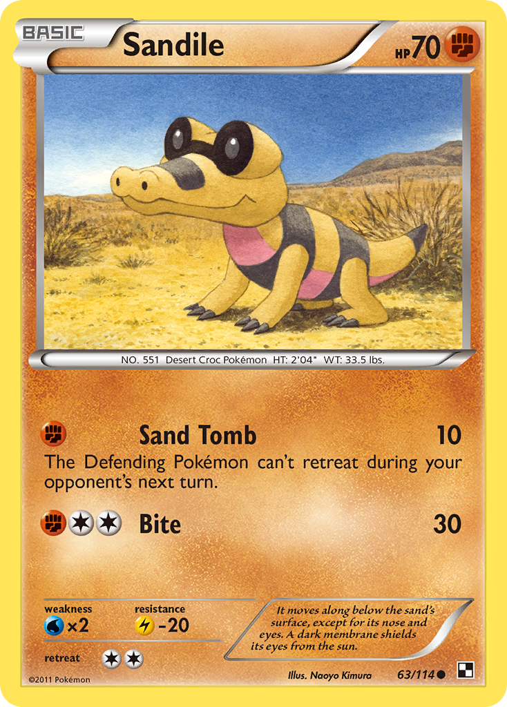 Sandile (63/114) [Black & White: Base Set] | Pegasus Games WI