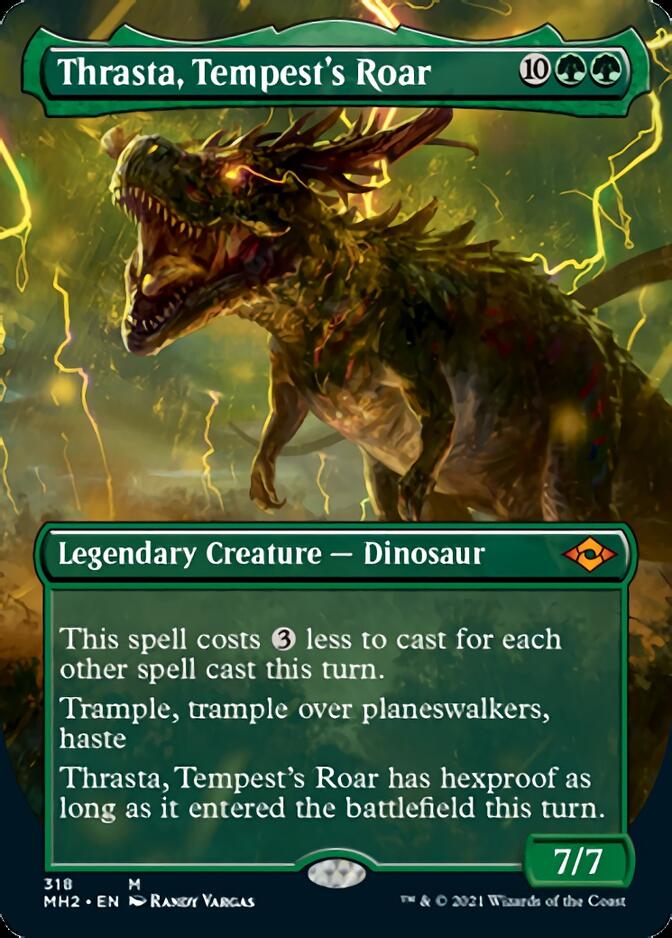 Thrasta, Tempest's Roar (Borderless Alternate Art) [Modern Horizons 2] | Pegasus Games WI