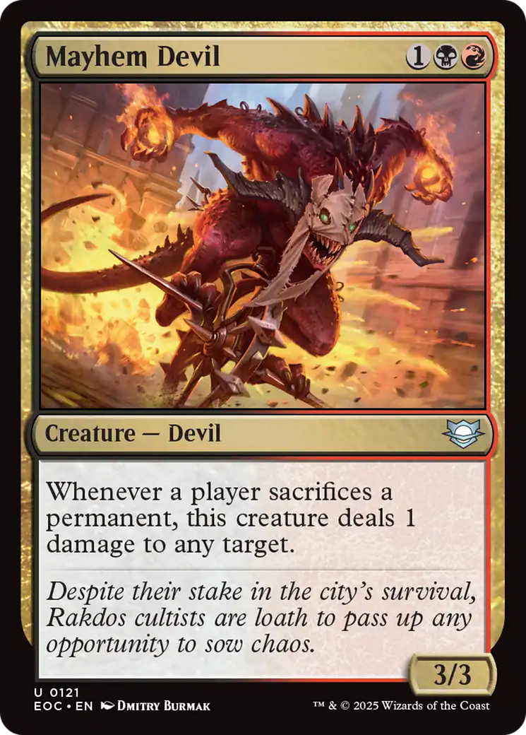 Mayhem Devil [Edge of Eternities Commander] | Pegasus Games WI