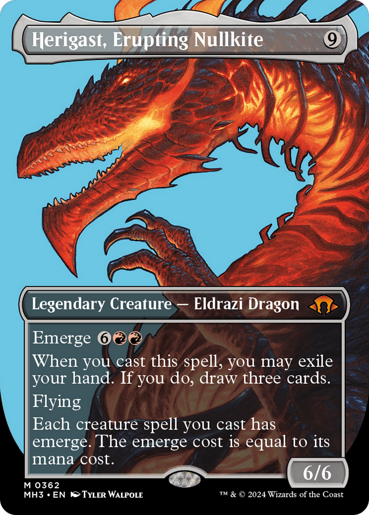 Herigast, Erupting Nullkite (Borderless) [Modern Horizons 3] | Pegasus Games WI