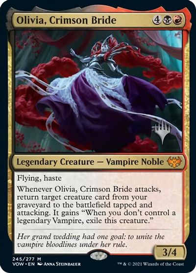 Olivia, Crimson Bride (Promo Pack) [Innistrad: Crimson Vow Promos] | Pegasus Games WI