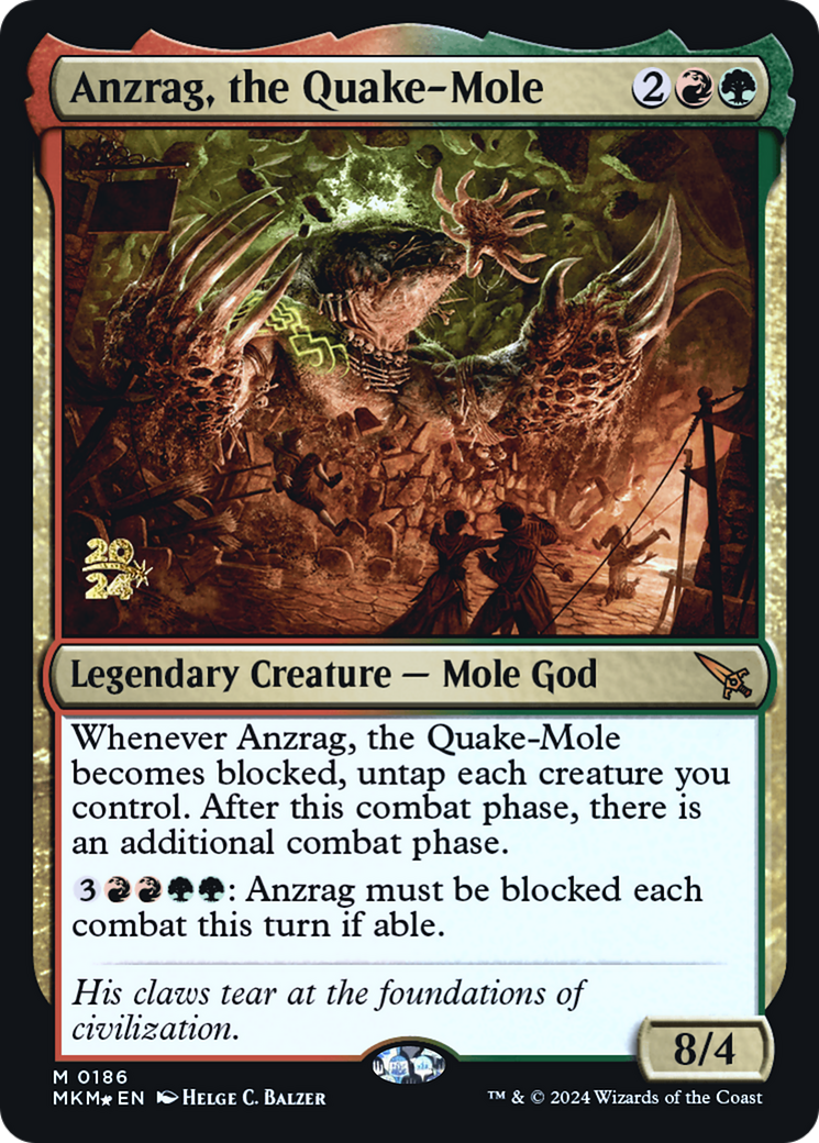 Anzrag, the Quake-Mole [Murders at Karlov Manor Prerelease Promos] | Pegasus Games WI