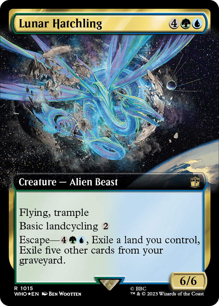Lunar Hatchling (Extended Art) (Surge Foil) [Doctor Who] | Pegasus Games WI