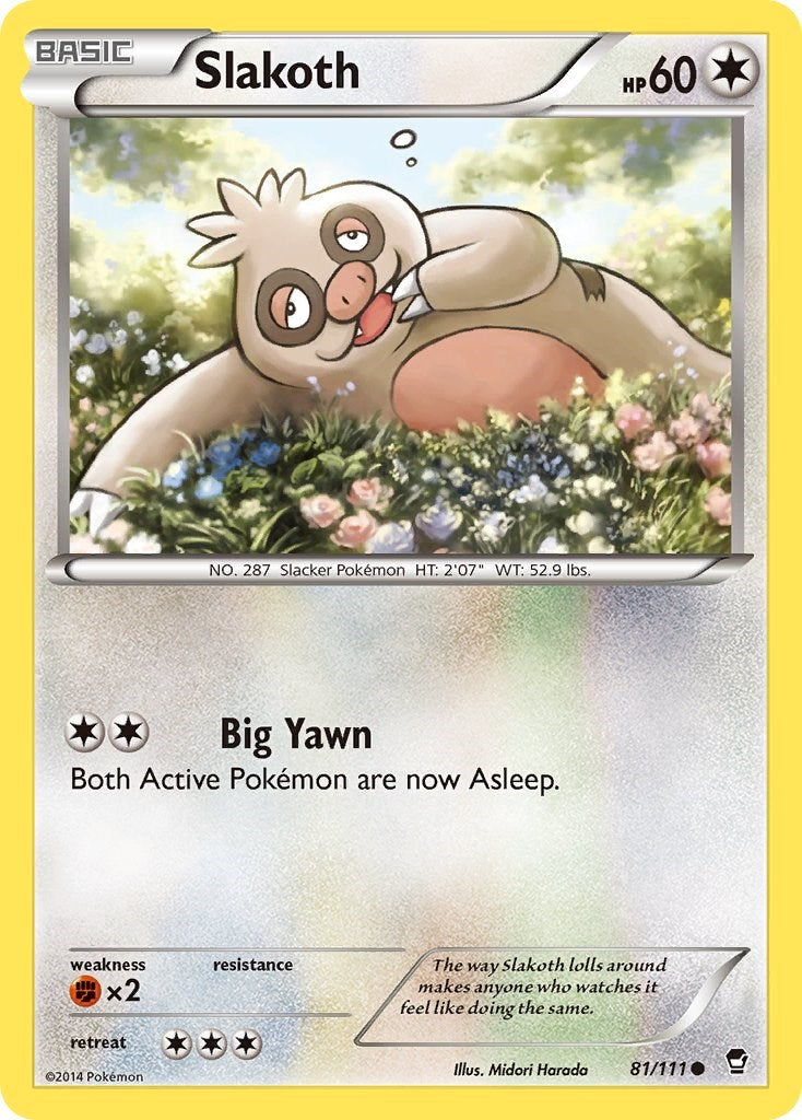 Slakoth (81/111) [XY: Furious Fists] | Pegasus Games WI
