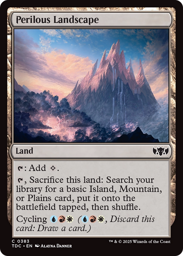 Perilous Landscape [Tarkir: Dragonstorm Commander] | Pegasus Games WI