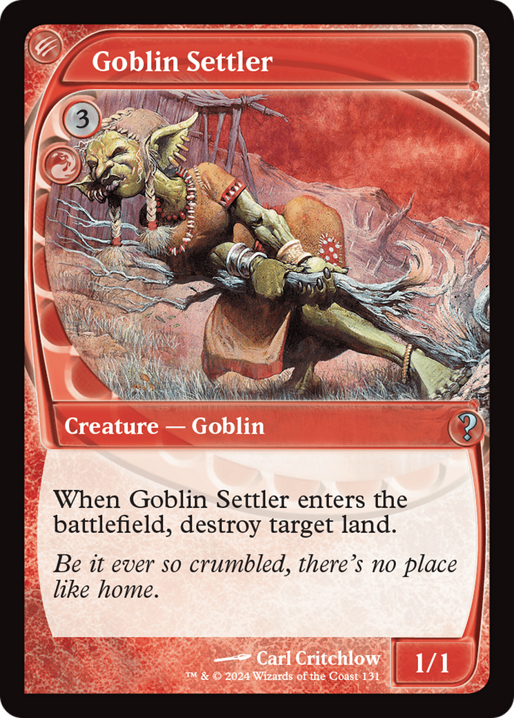 Goblin Settler (Future Sight) [Mystery Booster 2] | Pegasus Games WI