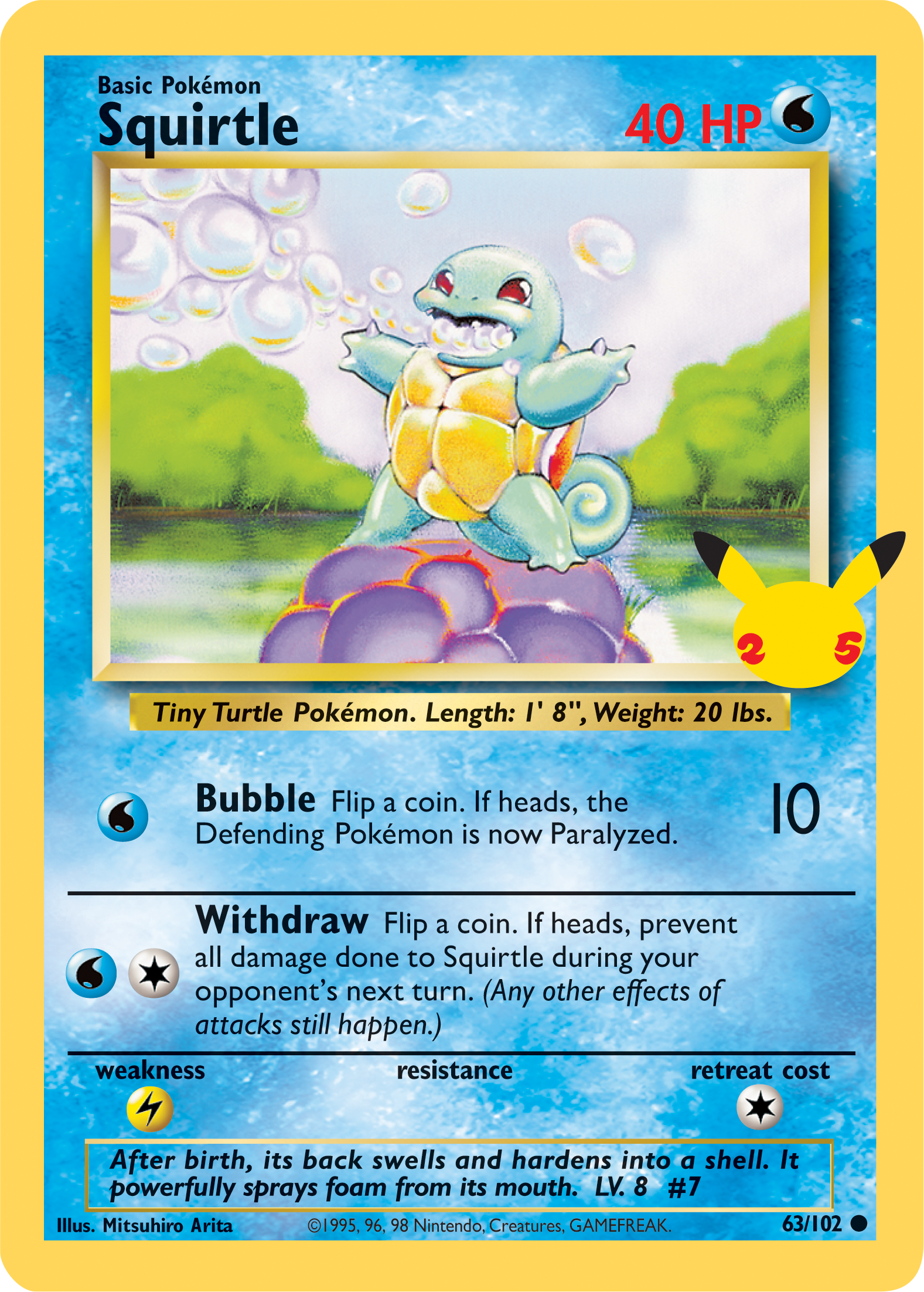 Squirtle (63/102) (Jumbo Card) [First Partner Pack] | Pegasus Games WI