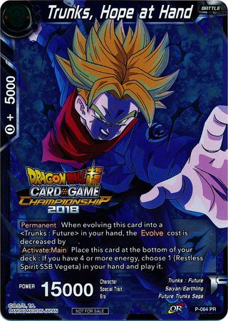 Trunks, Hope at Hand (P-064) [Tournament Promotion Cards] | Pegasus Games WI