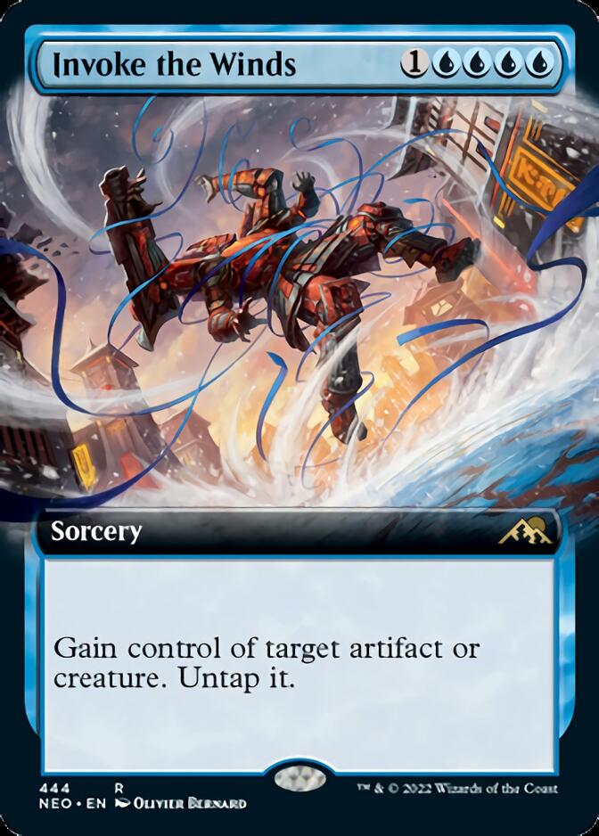 Invoke the Winds (Extended Art) [Kamigawa: Neon Dynasty] | Pegasus Games WI