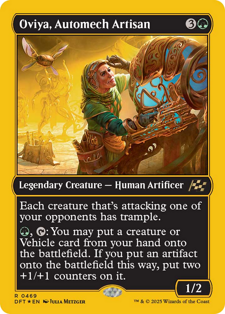 Oviya, Automech Artisan (First-Place Foil) [Aetherdrift] | Pegasus Games WI