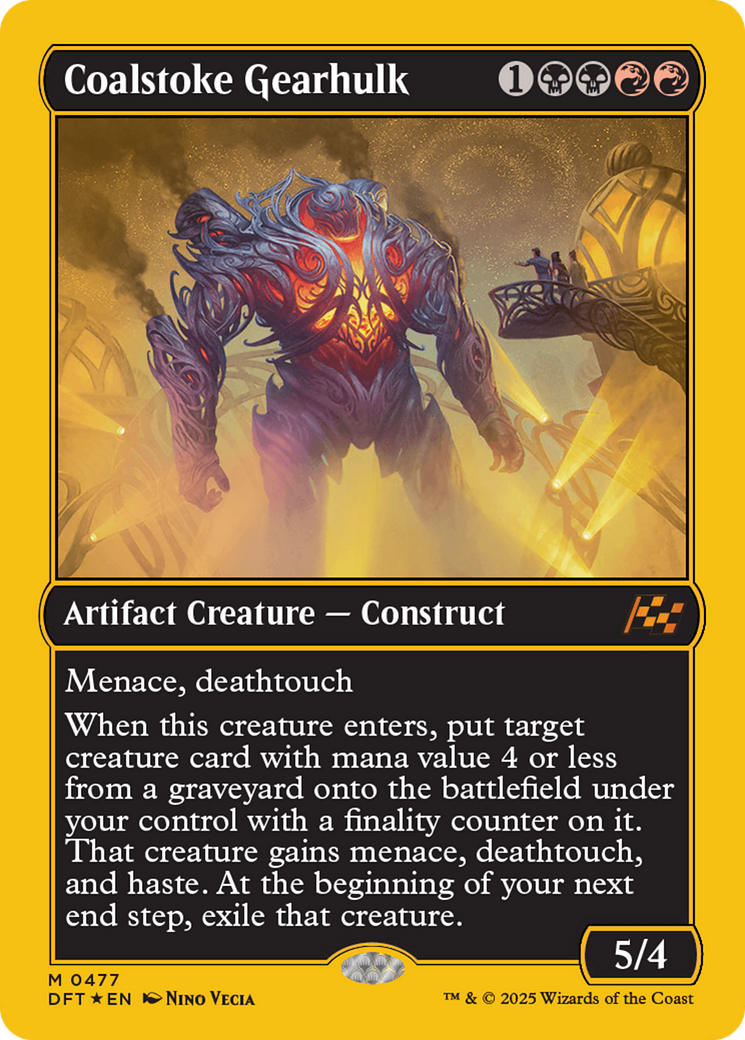 Coalstoke Gearhulk (First-Place Foil) [Aetherdrift] | Pegasus Games WI