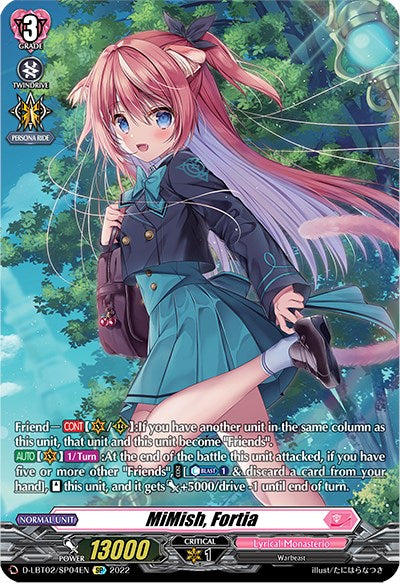 MiMish, Fortia (D-LBT02/SP04EN) [Lyrical Monasterio: It's a New School Term!] | Pegasus Games WI