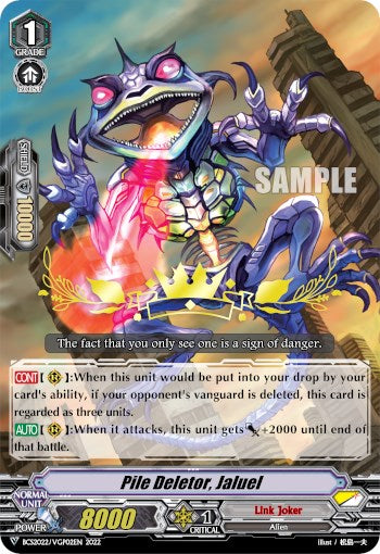 Pile Deletor, Jaluel (BCS2022/VGP02EN) [Bushiroad Event Cards] | Pegasus Games WI