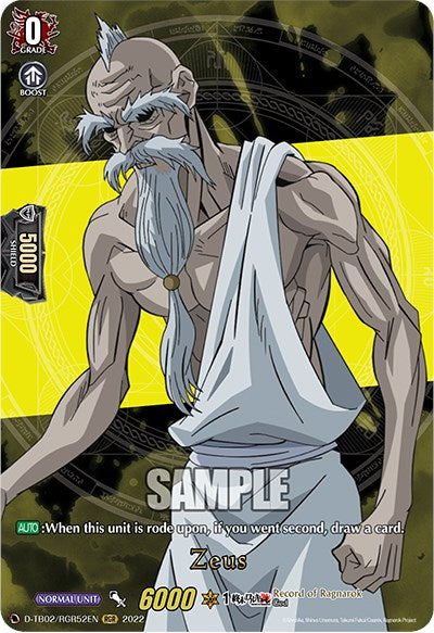 Zeus (D-TB02/RGR52EN) [Record of Ragnarok] | Pegasus Games WI