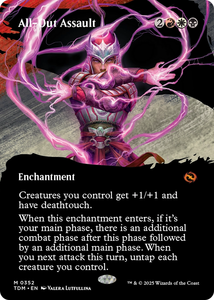 All-Out Assault (Borderless) [Tarkir: Dragonstorm] | Pegasus Games WI