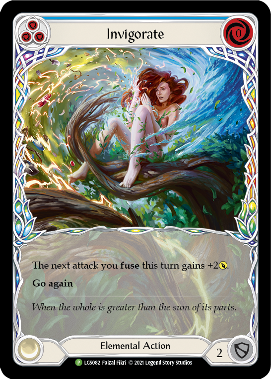 Invigorate (Blue) [LGS082] (Promo)  Rainbow Foil | Pegasus Games WI