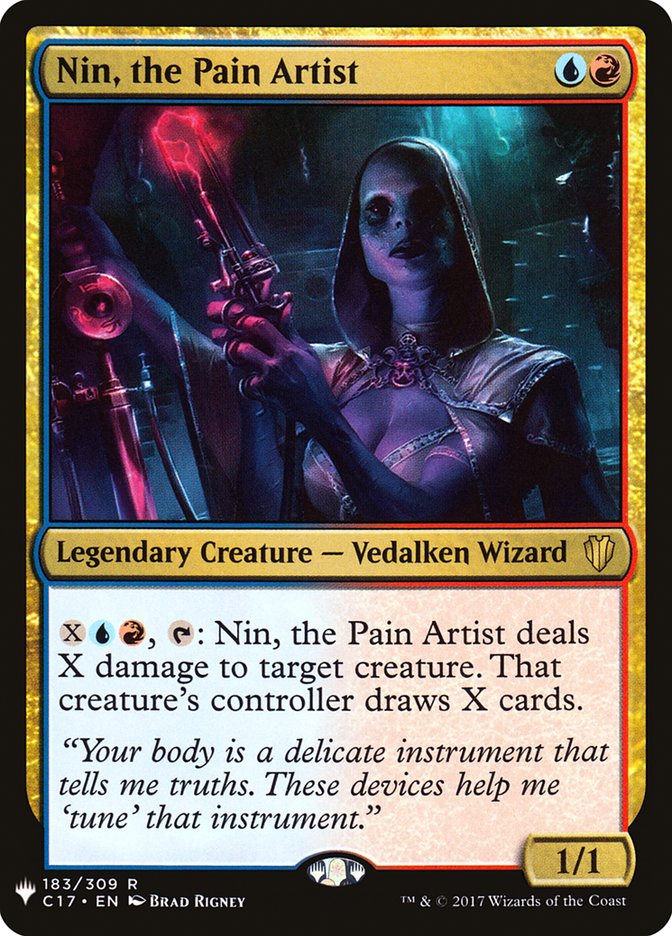 Nin, the Pain Artist [The List] | Pegasus Games WI