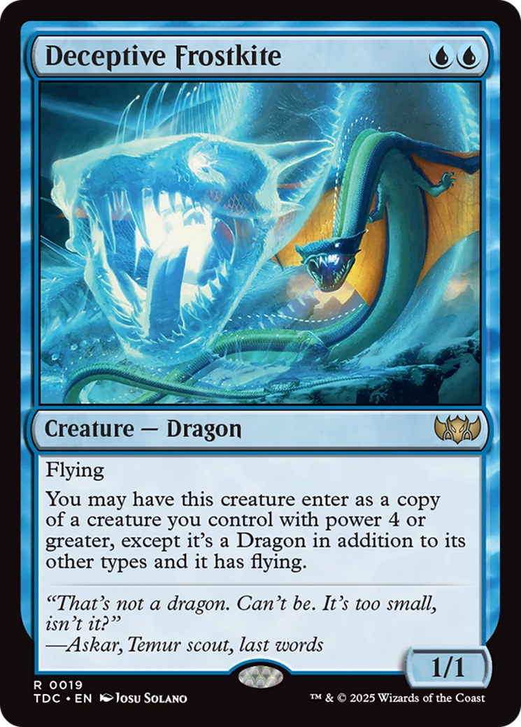 Deceptive Frostkite [Tarkir: Dragonstorm Commander] | Pegasus Games WI
