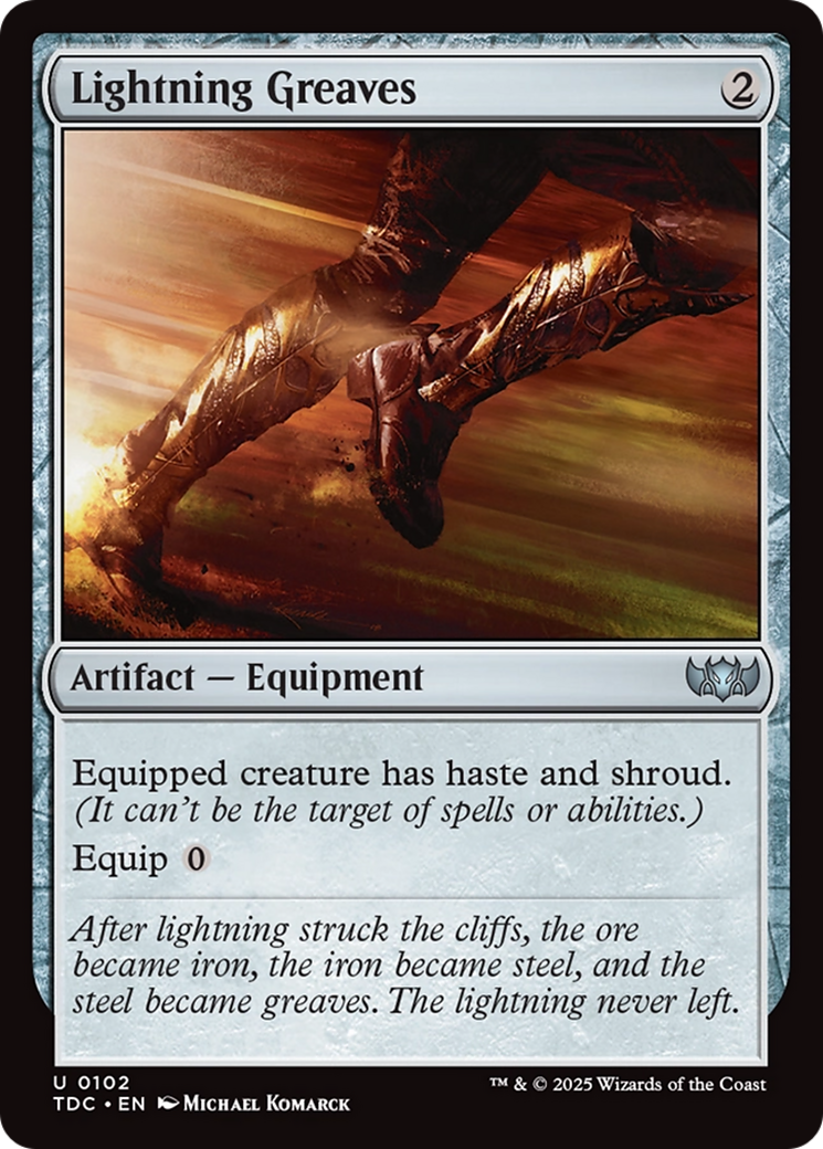 Lightning Greaves [Tarkir: Dragonstorm Commander] | Pegasus Games WI