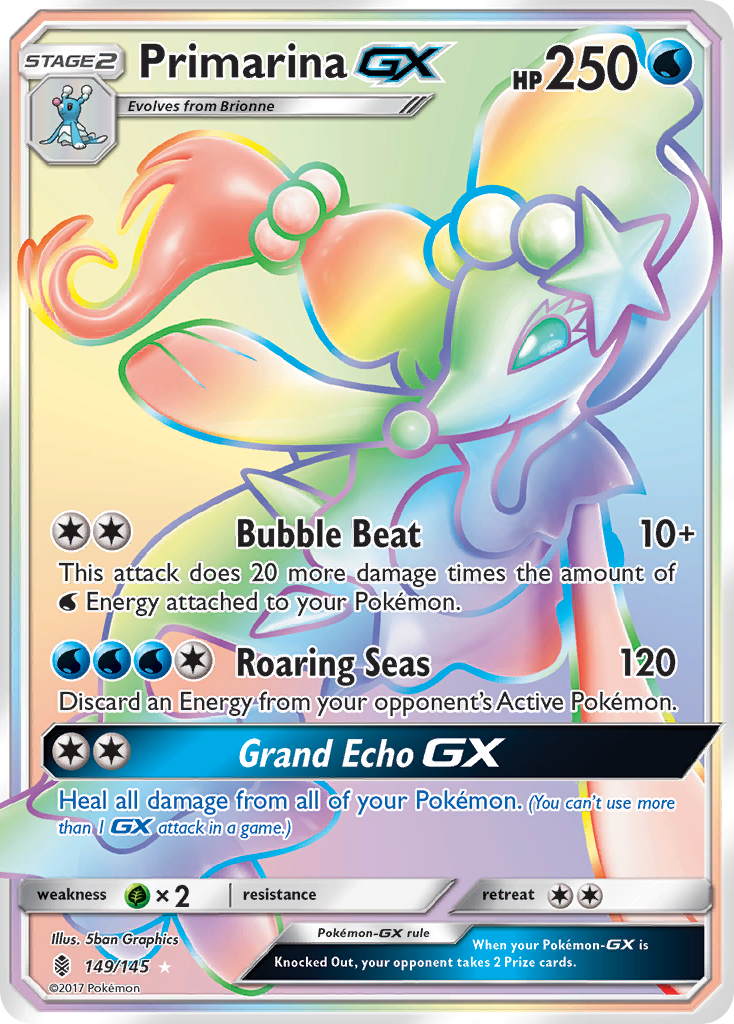 Primarina GX (149/145) [Sun & Moon: Guardians Rising] | Pegasus Games WI