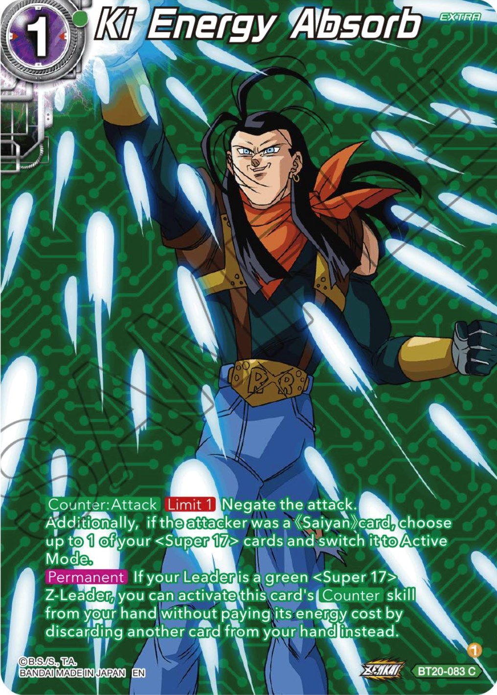 Ki Energy Absorb (Silver Foil) (BT20-083) [Power Absorbed] | Pegasus Games WI